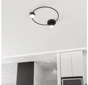 Плафон LUCIO 2xGX53/12W/230V черен