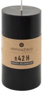 Свещ без аромат atmosphera Hugo, Кръгла, 7x13 см, Черна