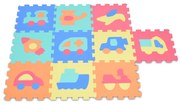 Moni toys  -  Мек пъзел-килим превозни средства 10 ел. - 1007B3