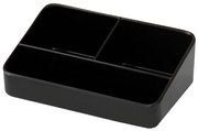 Horecano - Хотелска поставка за комплименти 3 разделения черна 155x105x50mm (505706BK)
