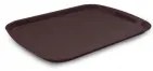 Пластмасова табла за сервиране 36x46x2см. кафява (224) - Horecano