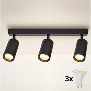 Brilagi - LED димируемо точково осветително тяло SELE 3xGU10/6W/230V черно