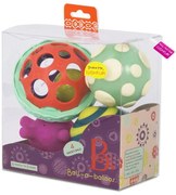 Battat - Комплект текстурни сензорни топки, 4 броя, Многоцветен BTBX1458Z