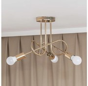 Плафонен полилей OXFORD 3xE27/15W/230V златист