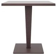 Маса ратан верзелитен плот 70x70cm. RIVA - кафява