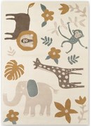 Кремав детски килим 120x170 cm Animal Safari – Hanse Home
