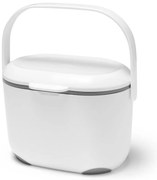 Бял/сив контейнер за компостируеми отпадъци 2,5 л - Addis