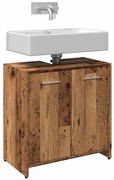 856039 vidaXL Шкаф за мивка за баня от старо дърво 60x33x60 cm