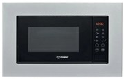 Микровълнова фурна за вграждане Indesit MWI 120 GX , 20 l, 1000 W, Кварцов грил, LCD дисплей, Автоматично готвене, Push&Go,