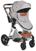 Moni  -  Комбинирана детска количка Alma светлосив