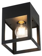 Модерна таванна лампа черен куб - Cela