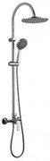 Душ система със смесител, пита, слушалка и шлаух ICT 6544GRAY, Inter Ceramic
