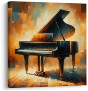 Картина на платно – Концертно пиано в топлина