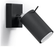 Черен прожектор 8x10 cm Etna – Sollux