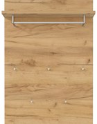 Панел за закачалки в дъбов декор в естествен цвят Aledo - Germania
