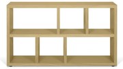 Библиотека от декор от дъб естествена 150x83 cm Berlin – TemaHome