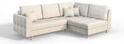Кремав ъглов диван (десен ъгъл) Ariella - Ropez