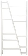 Бял шкаф за книги 97x195 cm Delta - TemaHome