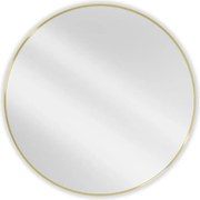 Mexen Loft кръгло огледало за баня 100 см, златна рамка - 9850-100-100-000-50