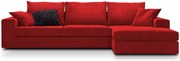 Ъгъл диван Mission-Customizable-250φ 165β cm.-Red