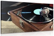 Картина на платно – Грамофон с винилова плоча