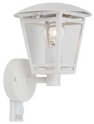 Ecolite Z1503S-BI - Екстериорен аплик със сензор LAURA 1xE27/60W/230V IP44