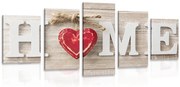 картини от 5 части – С надпис Home