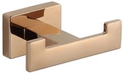 Mexen Arno двойна кука за кърпи, розово злато - 7020735-60