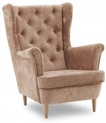 Прахово розово кресло в стил GLAMOUR