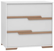 Бял детски скрин с чекмеджета Snap - Pinio