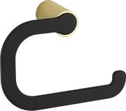 Mexen Base държач за тоалетна хартия, черен/златен - 7088233-57