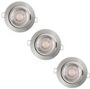 Ledvance - Комплект 3x димируеми вградени LED осветителни тела SIMPLE LED/4,9W/230V