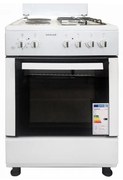 Готварска печка Snaige FF-6223MBZW, 2000W, 64 л, Ток и газ, 7 функции, Бял