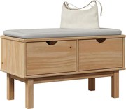 4013462 vidaXL Пейка за антре OTTA, 80x40x45 см, борово дърво масив