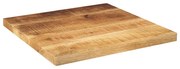 371315 vidaXL Плот за маса, 50x50x2,5см, квадратен, масивно дърво грубо манго