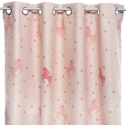 Детска светеща затъмняваща завеса atmosphera Unicorn Glow, 140x250, Розов