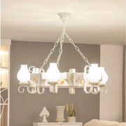 Brilagi - Полилей на верига QUEEN 6xE14/40W/230V бук/крем