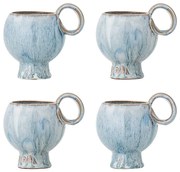 Светлосини глинени чаши в комплект от 4 бр. за капучино 250 ml Avonlea – Bloomingville
