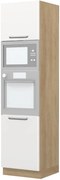 Висок подов шкаф за фурна Modena K23-60-RM-Oak - White glossy