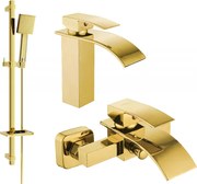Mexen Aries DQ45 комплект за вана, златен - 744803DQ45-50