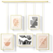 Метални рамки за стена в златист цвят в комплект от 5 бр 66x69 cm Exhibit - Umbra