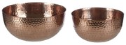 Метални купи за сервиране в комплект от 2 бр. в меден цвят ø 26 cm Solis – Premier Housewares