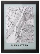 Постер с рамка atmosphera Manhattan, 18x24 см, С дисплей