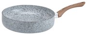 Тиган Oliver Voltz Siena OV51319J28D, 28 см, Дълбок, Мраморно покритие, Индукция, Сив