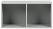 Сив модулен шкаф за книги от борова дървесина 81x41 cm Vt - vtwonen