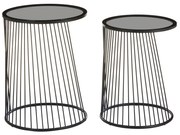 Кръгли маси със стъклен плот в комплект от 2 Trento - Premier Housewares