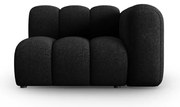 Черно-антрацитен модулен диван (десен ъгъл) Lupine – Micadoni Home
