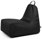 Черен детски пуф от изкуствена кожа Chill M – So Soft?