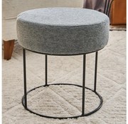 Табуретка JAVI, диаметър 40 см, сива