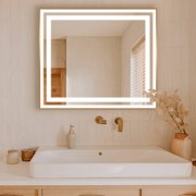 LED огледало в рамка за баня M3